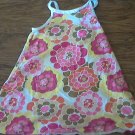 Faded Glory girl's brown,yellow, pink flowers string dress 3T