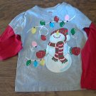 Toddler girl's gray snowman shirt 5T Toddler girl's gray snowman shirt 5T