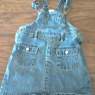 Wonder Kids girl's denim blue overall skirt 2T