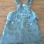Wonder Kids girl's denim blue overall skirt 2T