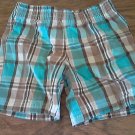 Thomas & Friends baby boy's blue and brown plaid short 12 mos
