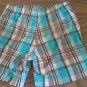 Thomas & Friends baby boy's blue and brown plaid short 12 mos