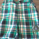 Rocawear baby boy's green and black plaid short 12 mos Rocawear baby boy's green and black plaid short 12 mos