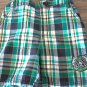 Rocawear baby boy's green and black plaid short 12 mos