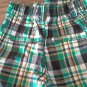 Rocawear baby boy's green and black plaid short 12 mos