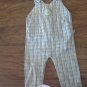 Mc baby boy's blue and green plaids overall 6-9 mos