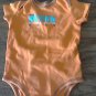 Carter's baby boy's orange short sleeve bodysuit 9 mos