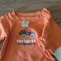 Carter's baby boy's orange long sleeve bodysuit 6 mos