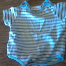 First Impressions baby boy's blue stripe bodysuit 3-6 mos