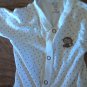 Carter's baby girl's white long sleeve shirt 6 mos