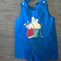 Austin & Ashley baby boy's blue overall short 9 mos