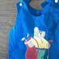 Austin & Ashley baby boy's blue overall short 9 mos