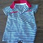Carter's baby boy's white and navy bodysuit 6 mos