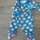 Small Paul baby boy's blue monkeys print sleepwear/outfit 9 mos