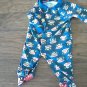 Small Paul baby boy's blue monkeys print sleepwear/outfit 9 mos