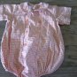 Baby boy's orange plaids short sleeve romper 12 mos