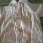 Baby boy's orange plaids short sleeve romper 12 mos