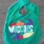 Baby boy or girl green veggies bib one size