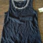 White Stag woman's navy scallop trim tank S/Ch (4-6)