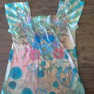 Girl's multicolor butterfly and flower sleeveless top size Medium