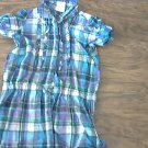 Healthtex girl's purple plaids short sleeve shirt 5T