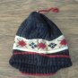 Newborn baby boy's black hat