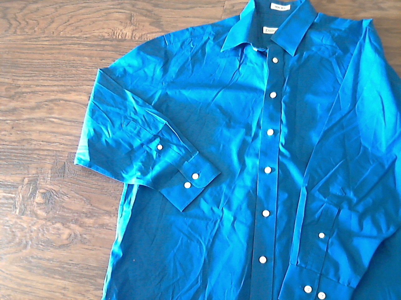 Joseph & Feiss man's blue long sleeve causal shirt size 32/33