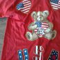 Jerzees woman's red short sleeve shirt L (14-16)