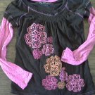 Cherokee girl's brown long sleeve shirt size M