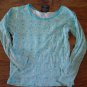 Faded Glory girl's blue long sleeve shirt pant set 7-8