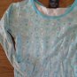 Faded Glory girl's blue long sleeve shirt pant set 7-8
