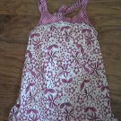 Faded Glory girl's purple floral strap top size m (7-8)