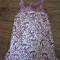 Faded Glory girl's purple floral strap top size m (7-8)