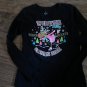 M (7-8) girl's black long sleeve shirt
