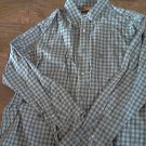 Timberland man's blue tartan long sleeve shirt size XL