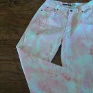 Bill Blass Jean woman's pink floral pant size 10