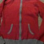 Faded Glory woman/ jr girl red hooded long sleeve stretch jacket size 12-14