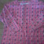 Bonjour woman's red long sleeve shirt size Large