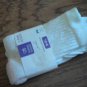 1 Pair New Girl's white  Athletic Crew shoes size 9-3 1/2 sock size 7-8 1/2