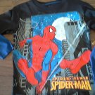 Spiderman boy's black long sleeve shirt size 7