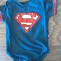 Superman baby boy's navy short sleeve bodysuit size 18 mos