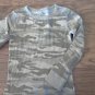 Boy's green camo long sleeve shirt size M (8-10)