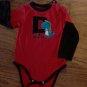 Okie Dokie baby boy's red long sleeve bodysuit size 24 mos
