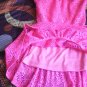 Btween toddler girl's hot pink lined short sleeve dress size 4t