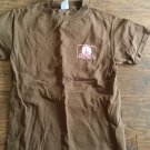 Youth girl's brown short sleeve shirt size small