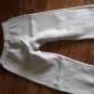 Hanes girls gray soft sweat elastic waist pant size 7/8
