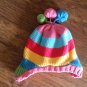 The Children's Place girls red, pink, yellow, blue knitted hat size 3t-4t
