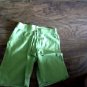 Med (10-12) girl's green bandwaist short