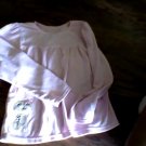Carter's girl's pink long sleeve shirt sleepwear size 12