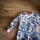Joe Boxer girls black and white zebra sleepwear size 4t/5t